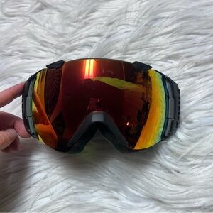 Smith Optics I/O ski and snowboard goggles fire lens sun days lens black strap